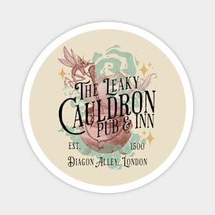 The Leaky Cauldron Pub and Inn Magical Drinks Design Magnet